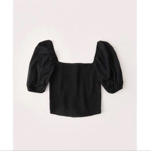 NWT Abercrombie Puff Sleeve Smocked Blouse
